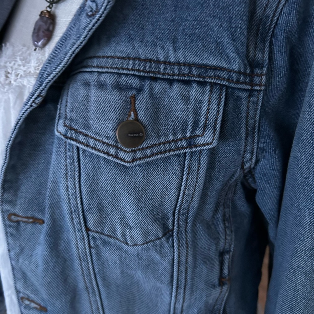 Denim Mono B Blue Women's Jacket size M Jean jacket, blue jeans - Picture 4 of 8